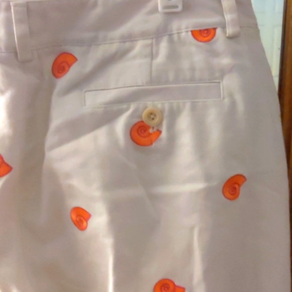 Lilly Pulitzer white embroidered seashell crop pants - Picture 4 of 6